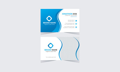 Corporate Modern Business Card Design 
Template Creative And Clean Business Card 
Name Card Visiting Card Simple Flat Vector
 Design Vector Illustration Print Template
 Clean Professional Business car