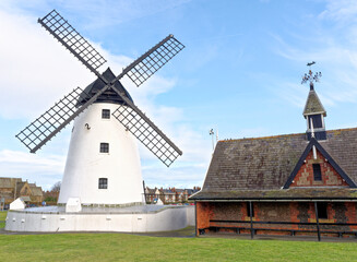 Fototapeta na wymiar Lytham St Annes Windmill - Lancashire Fylde coast, United Kingdom