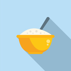 Protein food icon flat vector. Healthy nutrition. Fresh energy