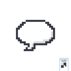 Obraz premium Texting quote boxes. Quote box frame. Bubble blog quotes symbols. Pixel art icon.