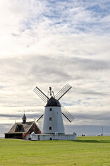Fototapeta na wymiar Lytham St Annes Windmill - Lancashire Fylde coast, United Kingdom
