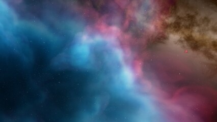 Universe filled with stars, nebula and galaxy
