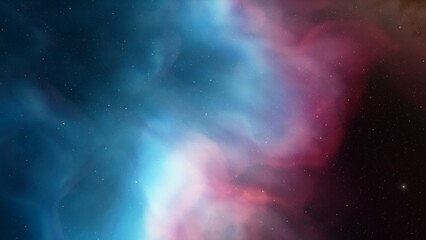 Universe filled with stars, nebula and galaxy
