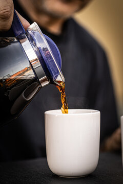 Filterkaffe in Kaffekanne aus Glas