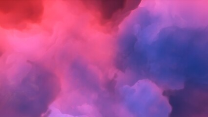 Fototapeta premium bright nebula, nebula in space, majestic red-purple nebula, beautiful space background 3D render 