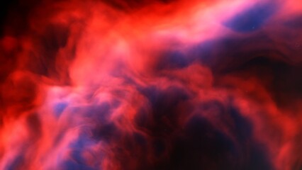 bright nebula, nebula in space, majestic red-purple nebula, beautiful space background 3D render
