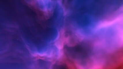 Deep space nebula with stars. Bright and vibrant Multicolor Starfield Infinite space outer space background with nebulas and stars. Star clusters, nebula outer space background 3d render
