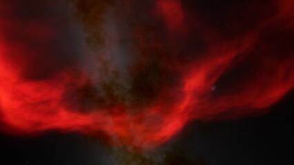 Deep space nebula with stars. Bright and vibrant Multicolor Starfield Infinite space outer space background with nebulas and stars. Star clusters, nebula outer space background 3d render
