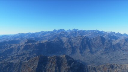 Fototapeta premium Deserted alien planet 