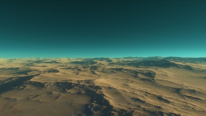 Deserted alien planet
