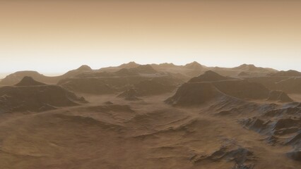 3D fictional space scene
