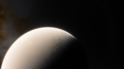 Abstract planets and space background
