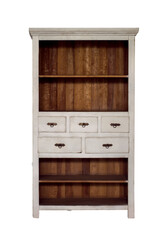 wooden cabinet with shelves