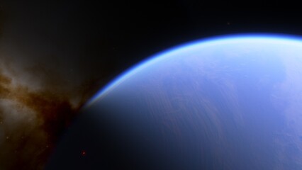 Abstract planets and space background
