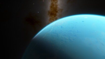 Abstract planets and space background
