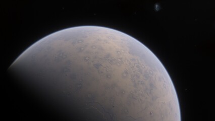 Obraz premium Abstract planets and space background 