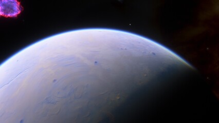 Abstract planets and space background
