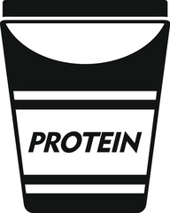 Protein pack icon simple vector. Food vitamin. Health meal