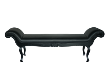 black antique chair isolated on white