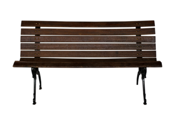 wood bench isolated