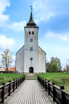 St. John's Church in Viljandi. A church in a small, idyllic Estonian town.