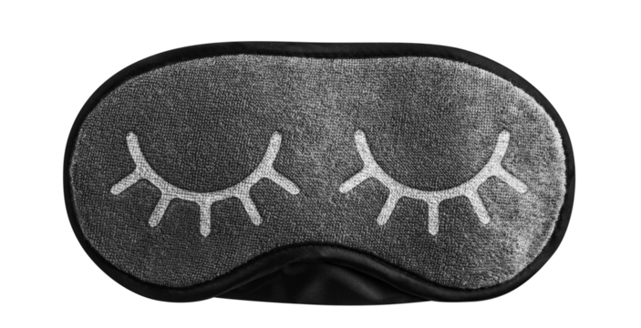 Sleeping eye mask cut out