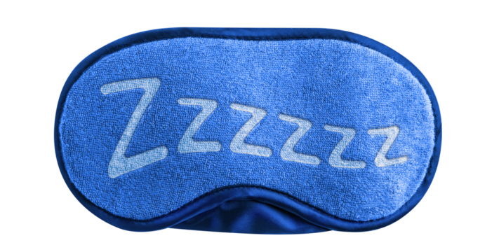 Sleeping eye mask cut out