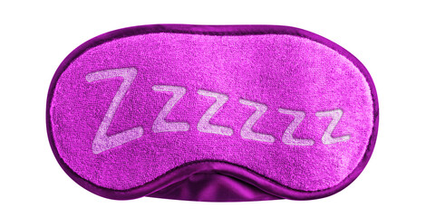 Sleeping eye mask cut out