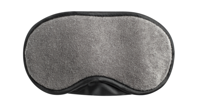Sleeping eye mask cut out