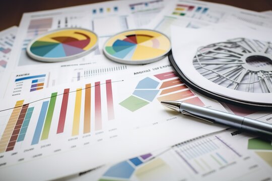 Konzept von Cash Flow. Finanzplanung. Buchhaltung. Generative AI