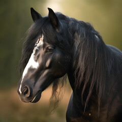 Beautiful Horse Portrait, AI