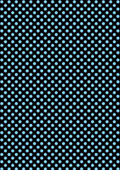 Papel Digital Polka Dot, con lunares pequeños en color cían pastel sobre fondo negro, 
8,5 x 11 pulgadas,300 dpi