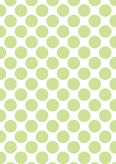 Papel Digital Polka Dot, con lunares grandes en color verde guisante pastel sobre fondo blanco, 
8,5 x 11 pulgadas,300 dpi