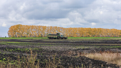 Process of harvesting sugar beet.