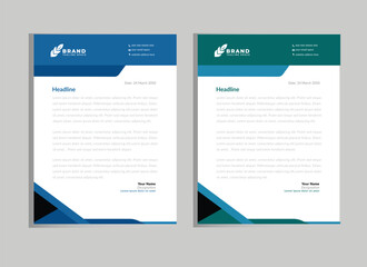 modern letterhead template for business.