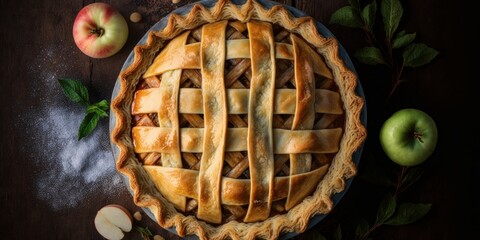 traditional apple pie, generative ai