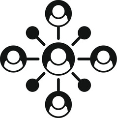 Crypto network icon simple vector. Block chain. Finance future