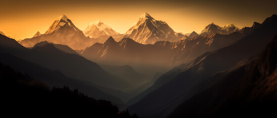 Mountains at Sunset