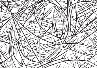 Obraz premium Rustic cracked vector texture with many cracks and scratches. Abstract background. Broken and damaged surface. Aged backdrop. Vector graphic illustration with transparent white. EPS10.