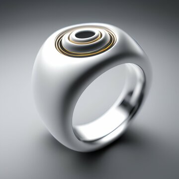 ring isolated on a white background - generative ai

