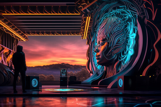 Psychedelic Surreal AI-Generated DJ Stage Concepts
Backstage and ready for the show