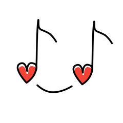 heart music note icon