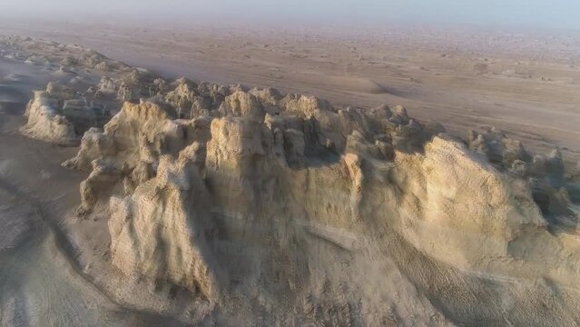 Dasht-e-Lut, Lut desert, hottest desert in the world, Iran (aerial photography)