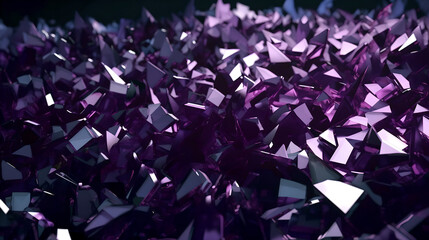 Naklejka premium purple glass fragments abstract background (ai generated)