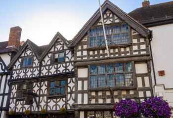 A picturesque timber frame house
