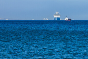 Excellent view from the molos of the Limassol, Cyprus