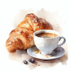 coffee and croissant