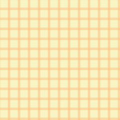 Seamless Yellow Check Pattern.Stripes crossed horizontal and vertical lines.Seamless checkered pastel picnic pattern	