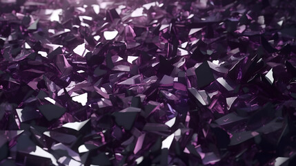 purple glass fragments abstract background (ai generated)
