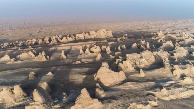 Dasht-e-Lut, Lut desert, hottest desert in the world, Iran (aerial photography)